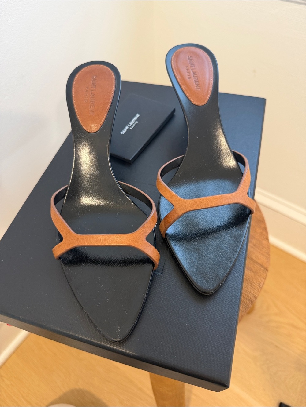 Saint Laurent Carla 60 Mule Sandals